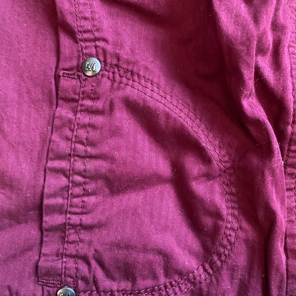 Miley Cyrus Max Azria Maroon Jacket MEDIUM - Picture 3 of 8